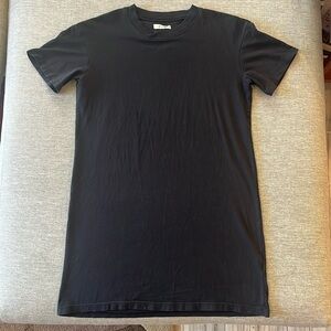 Madewell shirt dress black 100% cotton size s